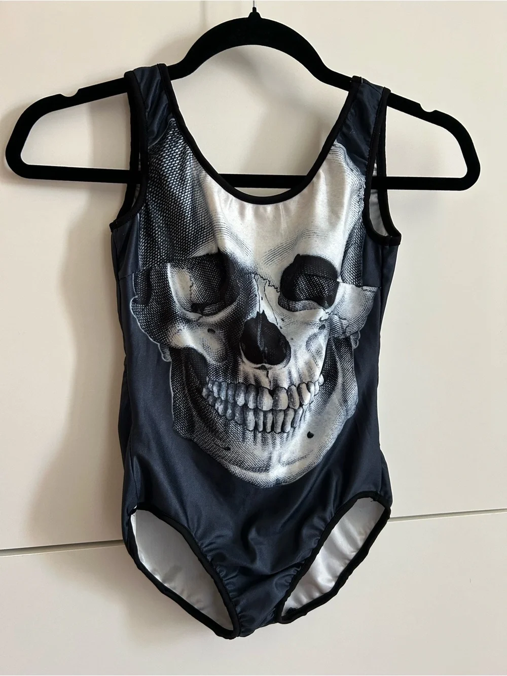 Black Skull Dance, Gymnastics Leotard - CL Child’s Large